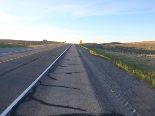 Moving south toward Rawlins, about 9 miles to go.